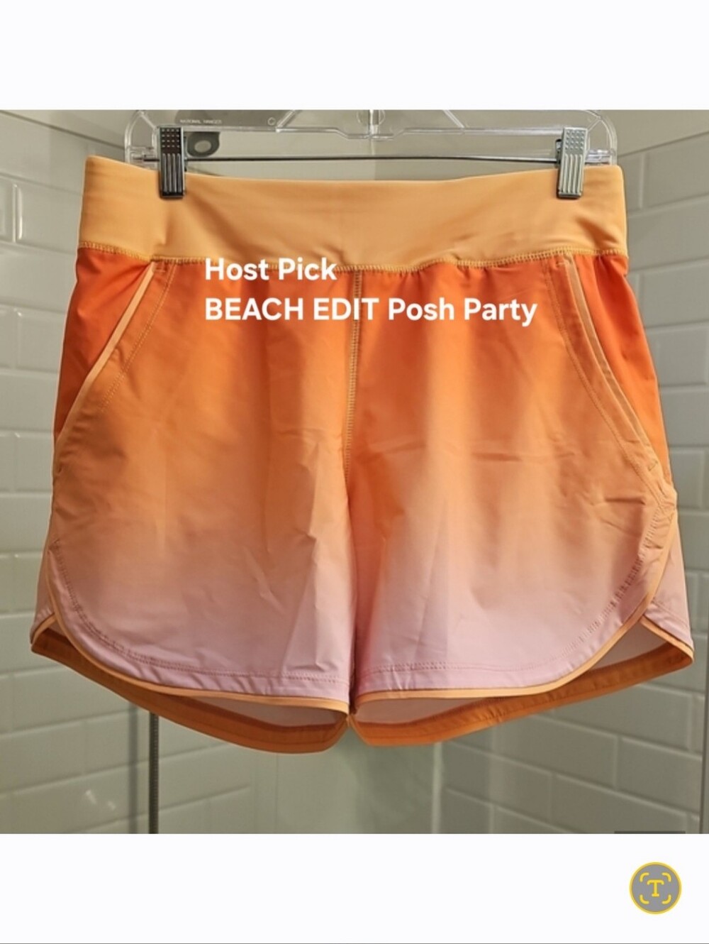 Lands' End Swim Shorts With Attached Panty. 5" Inseam. New, Never Worn.